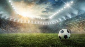 Fototapeta Piłka na Stadionie — wzór 47247