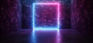 Fototapeta Neonowy Kwadrat — wzór 2