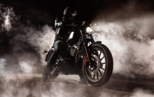 Fototapeta Ciemny Motocykl