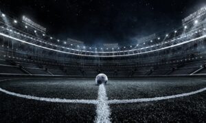 Fototapeta Stadion Nocą — wzór 3