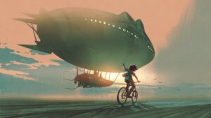 Fototapeta Rower i Zeppelin