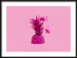 Plakat Ananas w Różu
