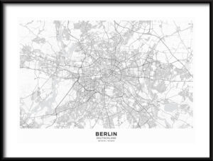 Plakat Mapa Berlina