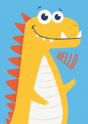 Fototapeta Żółty Dinozaur