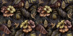 Fototapeta Hibiskus i Koliber