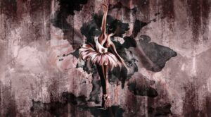 Fototapeta Malowana Balerina — wzór 2