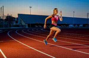 Fototapeta Sprint Na Bieżni