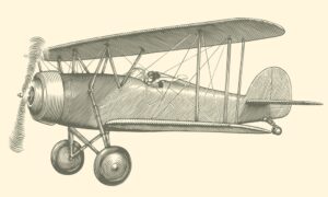 Fototapeta Rysunek Aeroplanu