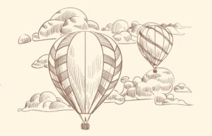 Fototapety Balony w Sepii