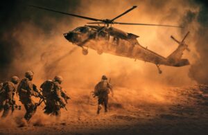 Fototapeta Lądowanie Helikoptera
