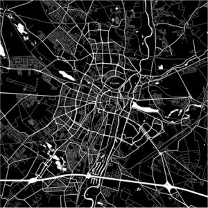 Fototapeta Mapa Poznania