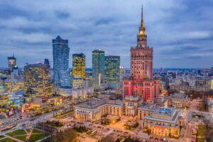 Fototapeta Warszawa Nocą