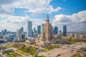 Fototapeta Warszawa za Dnia
