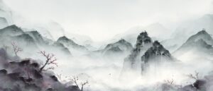 Fototapeta Mgliste Góry — wzór 3