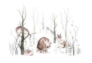 Fototapeta Leśne Zwierzątka — wzór 5