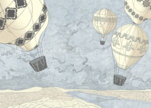Fototapeta Białe Balony