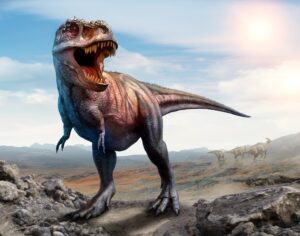 Fototapeta Samotny Dinozaur