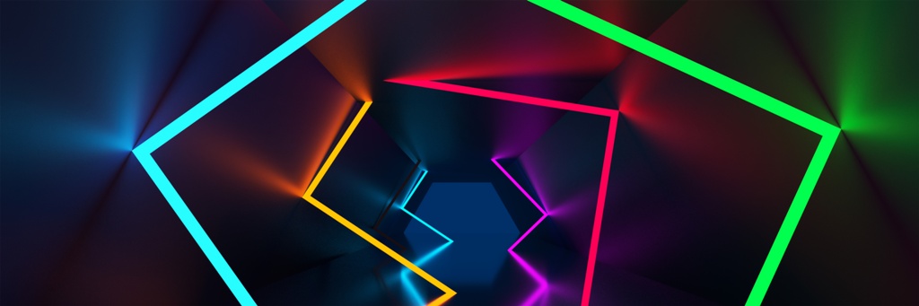 Fototapeta Neonowe Linie - Dimuro.pl