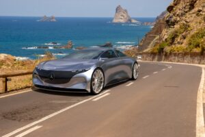 Fototapeta Srebrny Mercedes