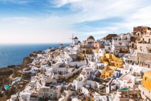 Fototapeta Widok Na Santorini