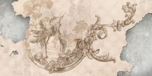 Fototapeta Barokowy Ornament w 3D