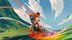 Fototapeta Rowerowe Anime