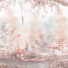 Fototapeta Flamingi  W Ogrodzie
