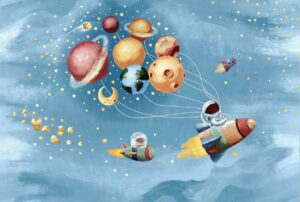 Fototapeta Mały Astronauta Zdobywca