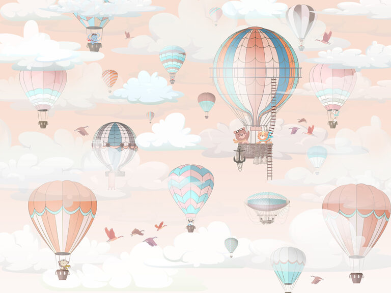 Fototapeta Balony W Chmurach — wzór 93085
