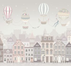 Fototapeta Balony Nad Miastem — wzór 95648