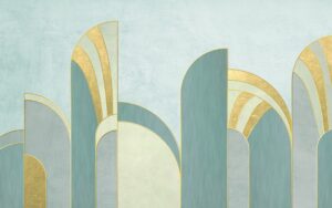 Fototapeta Błękitna Geometria