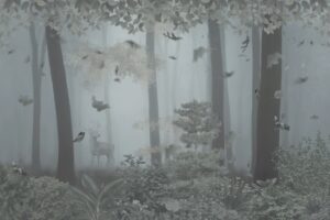 Fototapeta Ciemny Las — wzór 5