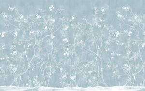 Fototapeta Delikatne Kwiaty w Błękicie