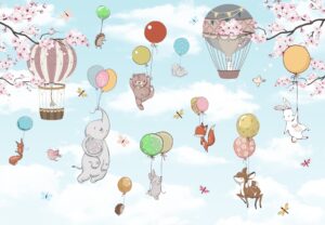 Fototapeta Fruwając z Balonikami