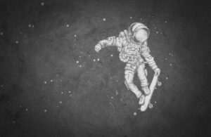 Fototapeta Kosmonauta Wśród Gwiazd