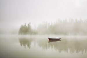 Fototapeta Łódka Na Jeziorze