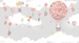 Fototapeta Lot Różowych Balonów
