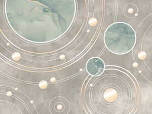 Fototapeta Marmurowy Taniec Planet