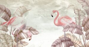 Fototapeta Taniec Flamingów — wzór 2