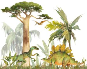 Fototapeta Wesołe Dinozaury — wzór 6