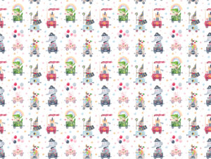 Fototapeta Cyrk W Wagonikach