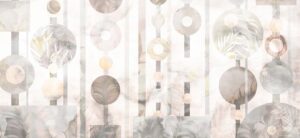 Fototapeta Liście i Geometria