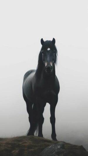Fototapeta Czarny Koń