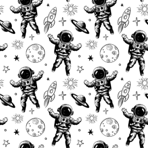Fototapeta Astronauci w Galaktyce