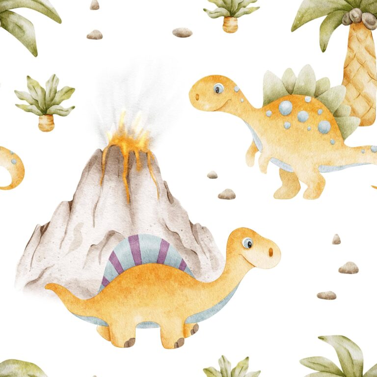 Fototapeta Dinozaury z Wulkanowej Krainy