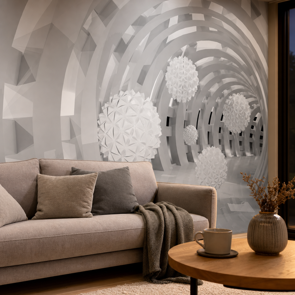 Fototapeta Tunel i Kule 3D